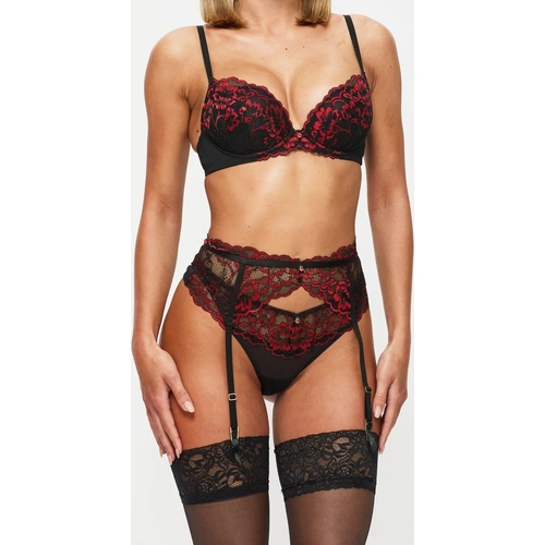 Ann Summers Sexy Lace Padded Plunge Bra - Black