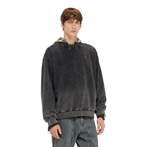Diesel - Sweatshirt - Black - Oversized - Crew - M