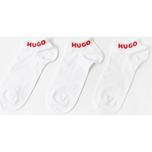 HUGO 3 Pack Ankle Socks - White