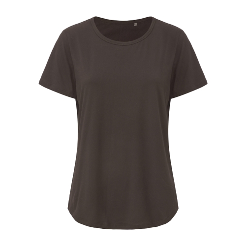 LA Gear Essential Pleat-Back T-Shirt - Crew - Brown - 14