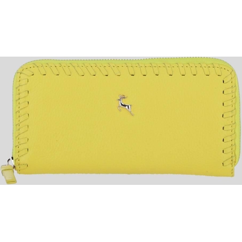 Ashwood Leather Zip Around Note and Coin Purse - Yellow