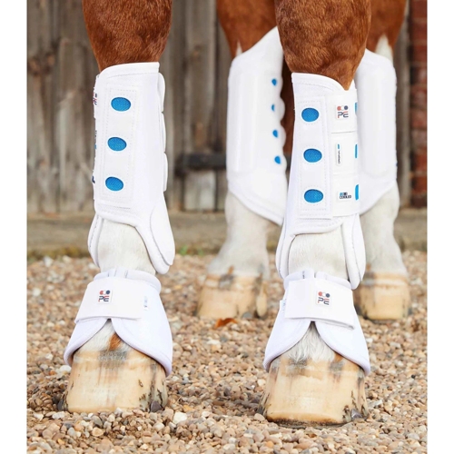 Premier Equine Air Cooled Original Eventing Boots - White