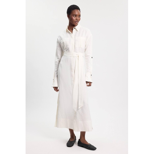 Karen Millen Shirt Dress - White - UK 6