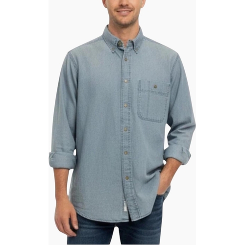 Wrangler Mens Denim Shirt Vintage - Blue - XXL