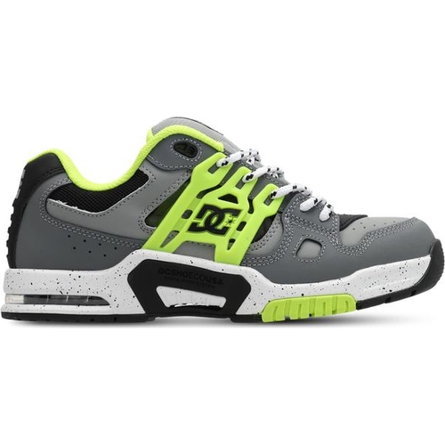 DC Shoes AT-2 Skate Shoes - Grey/Black/Lime - 10 UK