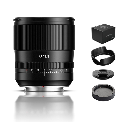TTArtisan 75mm f2 AF Lens - Fujifilm X - Black