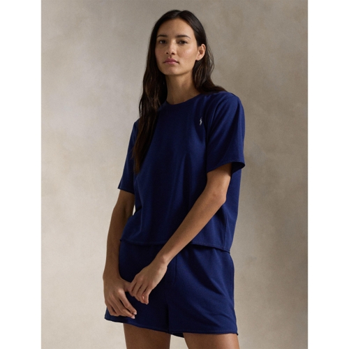 Polo Ralph Lauren Women's Short Sleeve Pyjama Set - Blue - UK 12