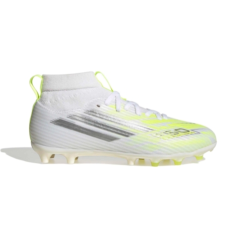 adidas F50 Sparkfusion League FG/AG Jnr Football Boots - Ftwr White/Iron Met./Hi-Res Yellow