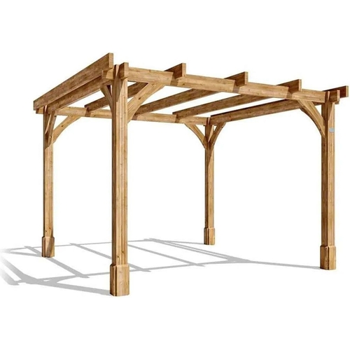 Dunster House Wooden Pergola - Brown