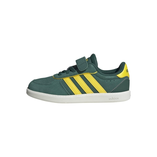adidas BREAKNET Sleek Trainers - Green/Yellow - 13.5 UK Child