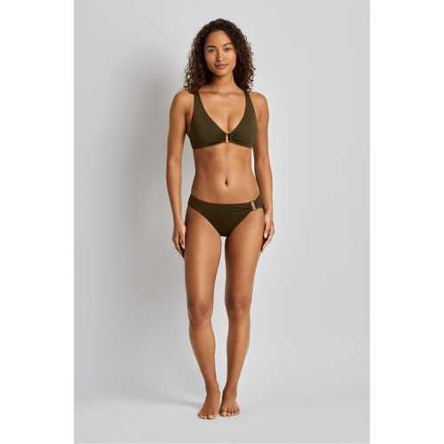 Lauren by Ralph Lauren Ring-Front Hipster Bikini Bottoms - Green - S