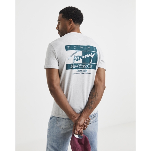 Tommy Jeans Flag T-Shirt - Grey - S