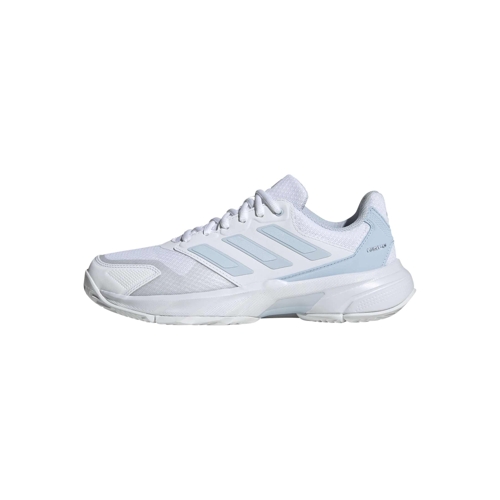 adidas Courtjam Control 3 Tennis Shoes - White - Silver - 3.5 UK
