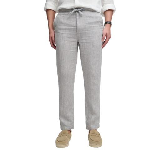 Superdry Merchant Linen Trousers - Grey
