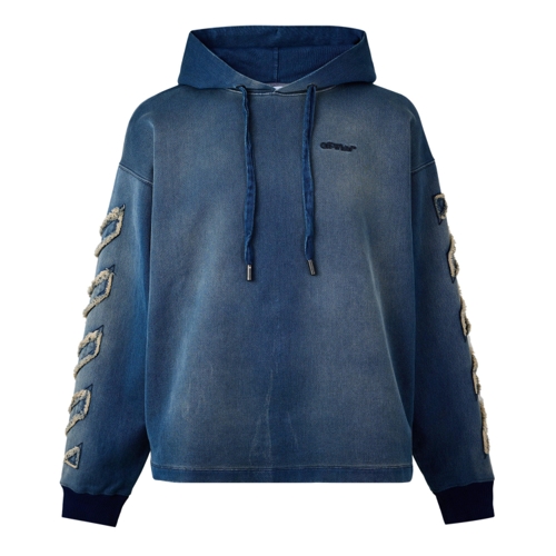 Off White Overhead Hoodie - Blue - L