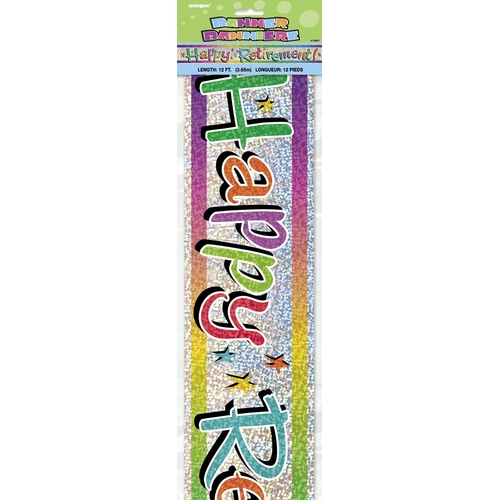 Happy Retirement Banner - Unique Party