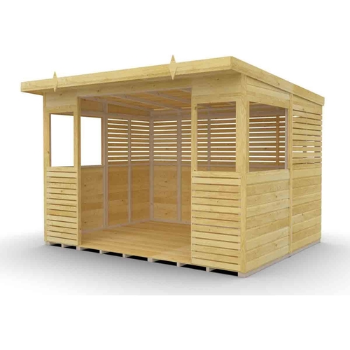 DIY Sheds Outdoor Kitchen Shelter - Brown - 10x8