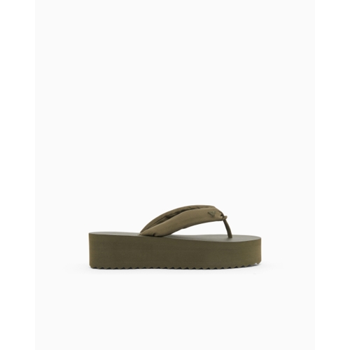 Emporio Armani Flip-flops with rubber wedge - Green - 3.5 UK