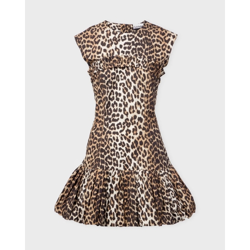 Ganni Mini Dress - Animal Print - UK 10