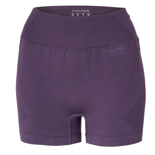 USA Pro USAP Seamless 3 Inch Shorts - Purple - Size 8