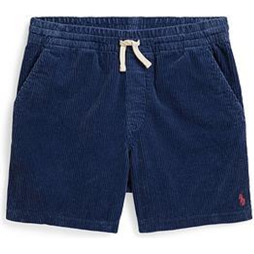 Polo Ralph Lauren Elasticated Waist Ribbed Shorts - Blue - Regular