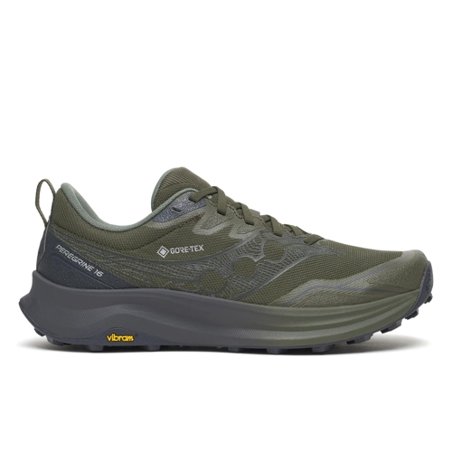 Saucony Peregrine 16 GTX Trainers - Green - Size 10.5
