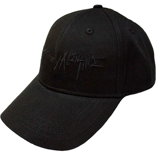 Text Logo Baseball Cap - Black