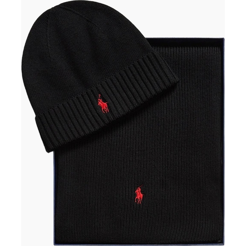 Polo Ralph Lauren Beanie and Scarf Gift Set - Black