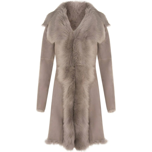 Infinity Leather Rochester Trench Coat - Grey - XL