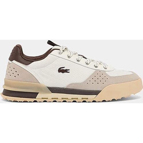 Lacoste Slam Shot Trainers - White/Brown - 11