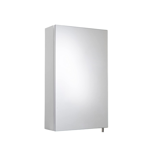 Croydex Cullen Gloss White Wall-Mounted Single Bathroom Cabinet - 500mm H x 300mm W x 120mm D