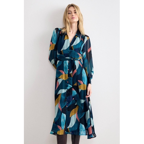 Phase Eight Catalina Petal Dress - Blue - 20