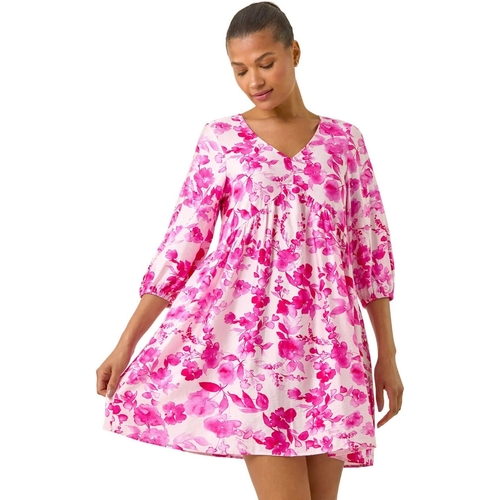 Floral Print Smock Dress - Roman - Floral - UK 16