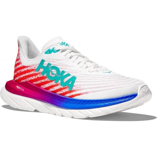 Hoka One One - MACH 5 Trainers - White/Orange - UK 5