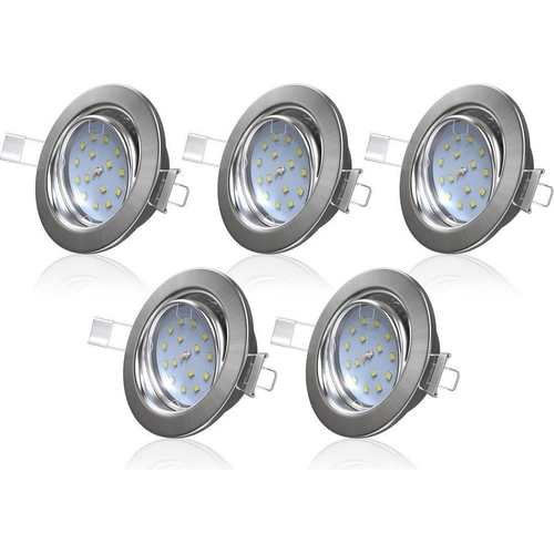 B.K.Licht LED Recessed Downlights Set - Silver