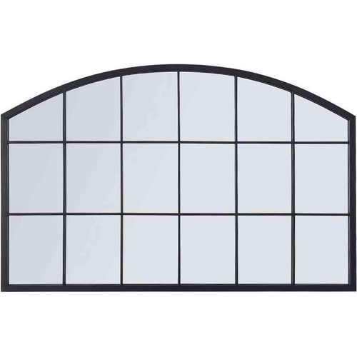 Living and Home Arched Wall Mirror - Black