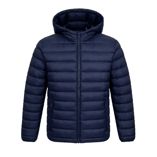 SoulCal Micro Bubble Short Puffer Jacket - Blue - XL