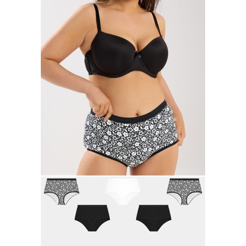 Yours 5 Pack Floral Full Briefs - Size: 14