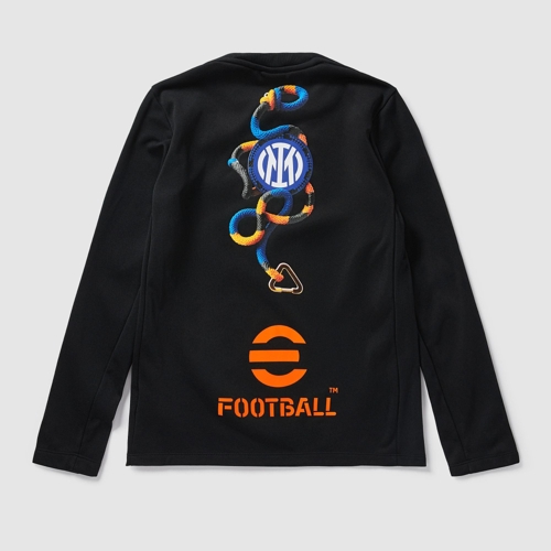 Nike Inter Milan 25 26 Dri FIT Academy Pro SE Pre Match LS Top - Black/Safety Orange