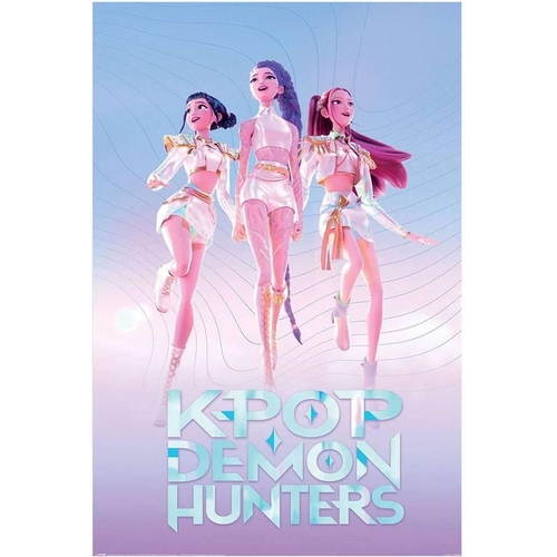 K-Pop Demon Hunters Huntrix Poster - Multicolor