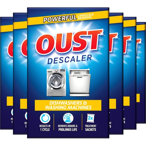 Oust Dishwasher Washing Machine Descaler - Pack of 6