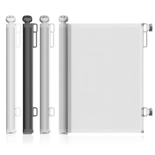 Start and Drive Retractable Baby Gate - 86cm x 140cm - White