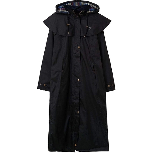 Lighthouse Clothing Outback Full Length Waterproof Raincoat - Black - Checkered - XXXL