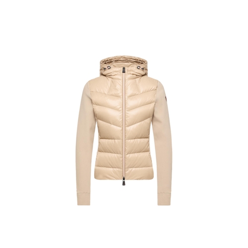 Moncler Grenoble Padded Zip-up Hoodie - Beige - XS
