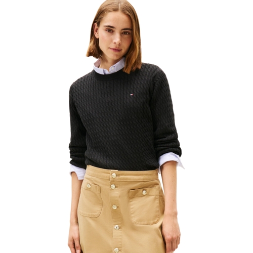 Tommy Hilfiger - Cable Knit - Black - XXL