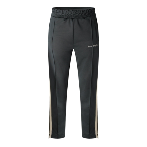 Palm Angels Open Hem Woven Tracksuit Joggers - Grey