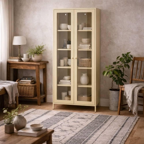 Wyld Haus Barla Display Cabinet - Beige