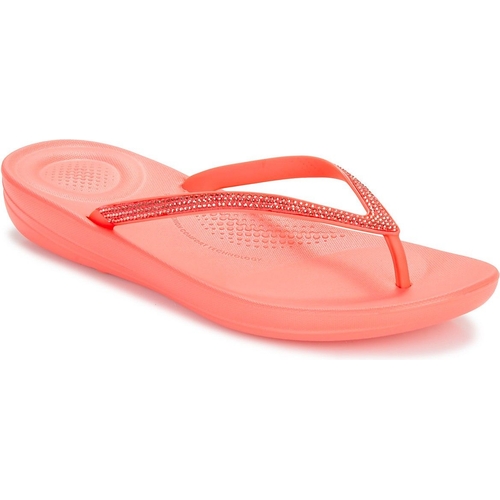 Fitflop iQushion Sparkle Flip Flops - Pink - UK 4