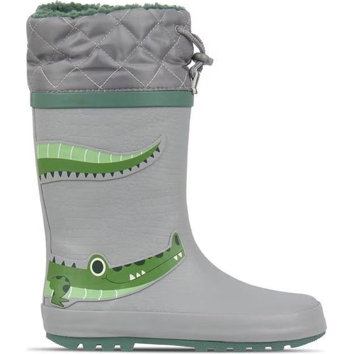 Gelert Cuff Welly Boot - Grey - Kids UK 12