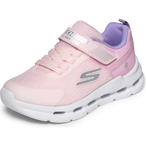 Skechers Glide-Step Lights Trainers - Pink - 13 UK Child